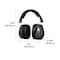 Allen Co Defender Foldable Safety Earmuffs, 26dB NRR, ANSI S3.19 & CE EN352-1 Protection Rated, Black/Gray 2336 - alternate 3